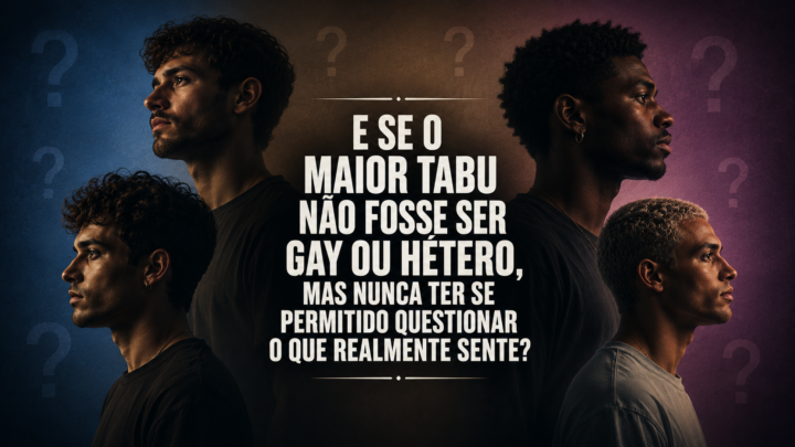 E se o maior tabu não fosse ser gay ou hétero, mas nunca ter se permitido questionar o que realmente sente?
