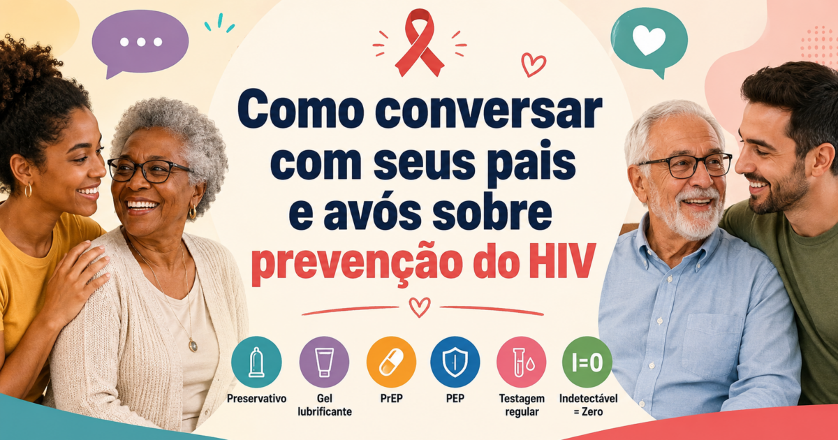 Como conversar com seus pais e avós sobre prevenção do HIV
