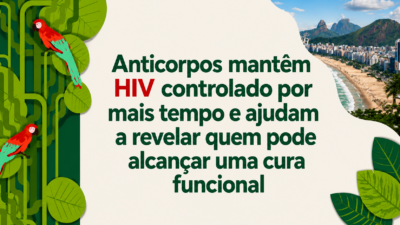 Anticorpos mantêm HIV controlado por mais tempo e ajudam a revelar quem pode alcançar uma cura funcional