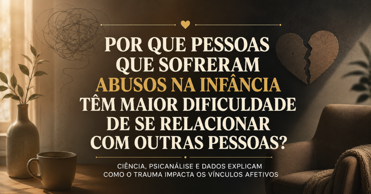 Por que pessoas que sofreram abusos na infância têm maior dificuldade de se relacionar com outras pessoas?