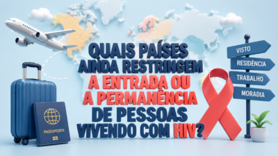 Quais países ainda restringem a entrada ou a permanência de pessoas vivendo com HIV?