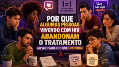 Por que algumas pessoas vivendo com HIV abandonam o tratamento mesmo sabendo que ele funciona?