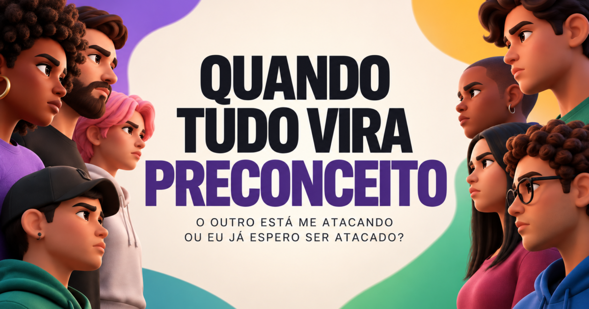 Quando tudo vira preconceito: o outro está me atacando ou eu já espero ser atacado?